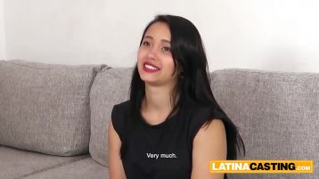 Beautiful Latina Pornstar Lia Ponce First Time Anal Casting Cumshot